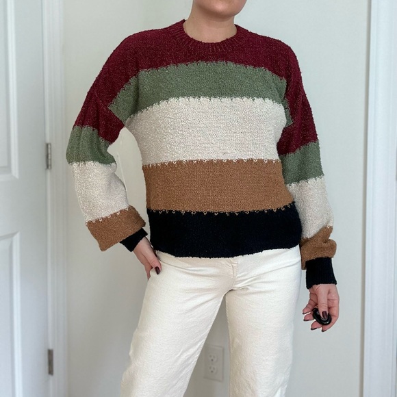 Color Block Seater Pullover - Picture 2 of 9